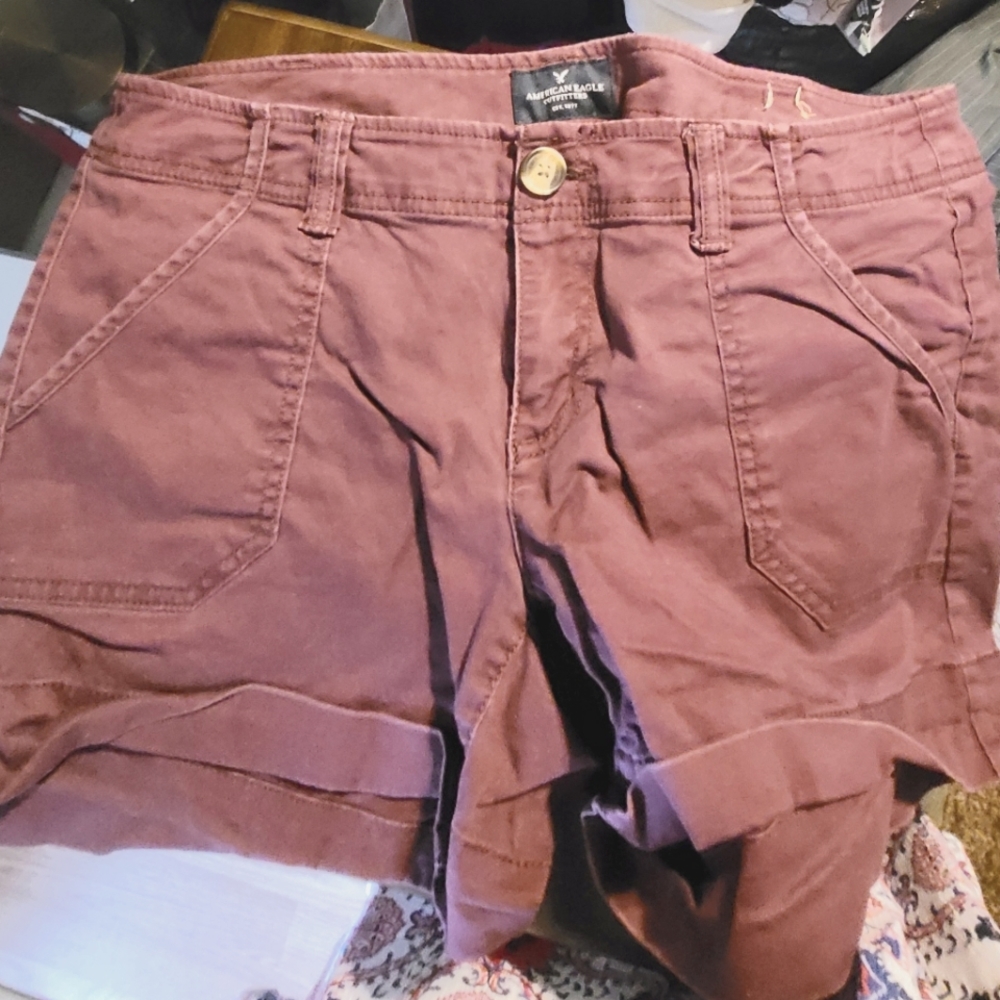 Maroon American Eagle Shorts